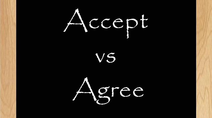 تفاوت agree با accept